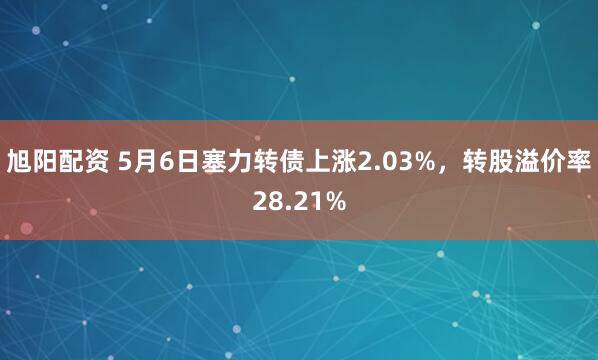旭阳配资 5月6日塞力转债上涨2.03%，转股溢价率28.21%